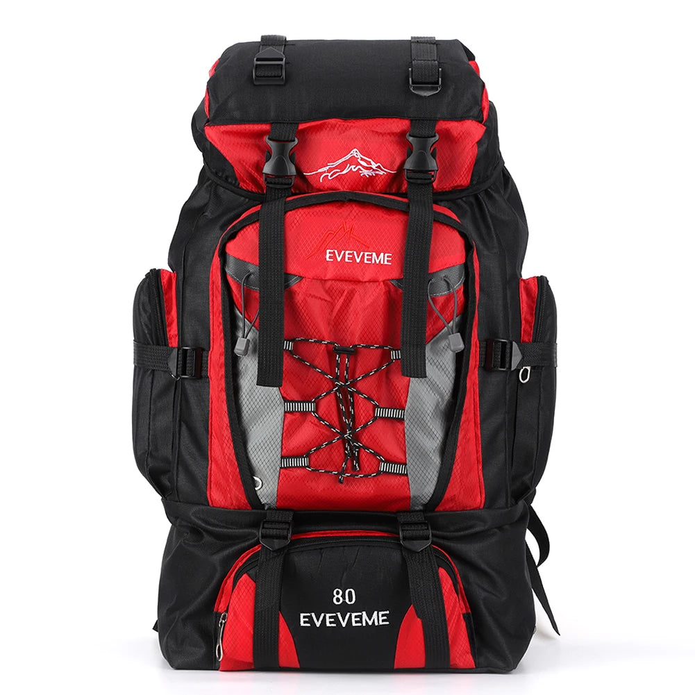 80L Waterproof Hiking Camping Backpack Trekking Bag Rucksack Large Capacity Travel Backpack Men Outdoor Sport Mountaineering Bag