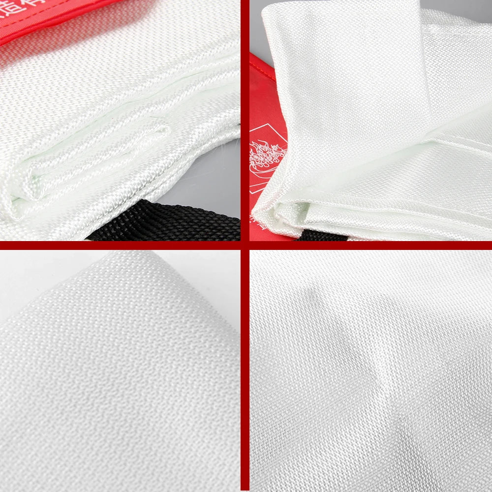 1M x 1M Fiberglass Fire Blanket Fire Flame Retardant Emergency Survival Fire Shelter Safety Cover Fire Extinguisher
